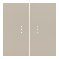 Клавиши двухклавишного выключателя с подсветкой, латте (35612 LT)