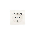 ZIMA Розетка сз TC  USB разъем слоновая кость
