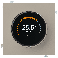 Термостат RIKETT для теплых полов с круглым дисплеем, латте (32233 LT)