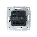 BRITE Розетка USB A+A 5В 3,1А РЮ10-1-БрГ графит IEK