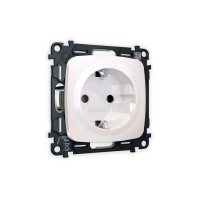 MO206010 Комплект механизма электрической розетки OMEGA Жемчуг сз на винтовых зажимах QUANT OP2060, VM141 AMBRELLA VOLT