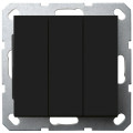 Jasmart G Черный матовый Выключатель 3-кл 10A 250V~ G3031PB