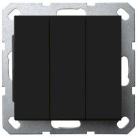Jasmart G Черный матовый Выключатель 3-кл 10A 250V~ G3031PB