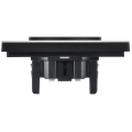 FORTE&PIANO Розетка 2-местная без заземления без защитных шторок безвинтовое крепление 10А FP226M металл белый IEK