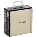 FORTE&PIANO Розетка USB A+C 18Вт FP451 ваниль IEK