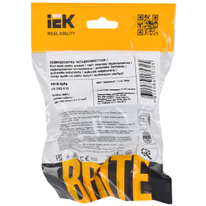 BRITE Аудиорозетка 4-местная РА10-БрКр бежевый IEK