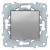 Заглушка Schneider Electric UNICA NEW, скрытый монтаж, алюминий, NU586630