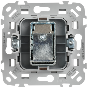 FLITE Розетка TV экранированная проходная тип M РТВм-1-1-2-ФлЧ черный IEK