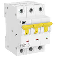 Автоматический выключатель M10N 3P C 20А MASTER IEK