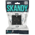 SKANDY Розетка с заземлением без защитных шторок 16А SK-R05Bl черный IEK