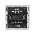 FORTE&PIANO Выключатель 2-клавишный проходной 10А FP407 ваниль IEK