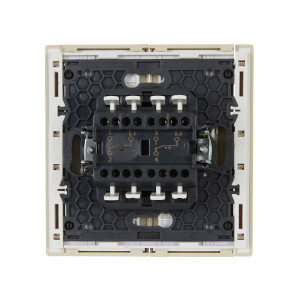 FORTE&PIANO Выключатель 2-клавишный проходной 10А FP407 ваниль IEK