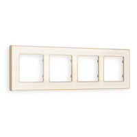 AF580344 Рамка ALFA Arctic Бежевый Стекло органическоеШампань 4-ая AMBRELLA VOLT