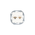 Розетка телефонная компьютерная RJ11+RJ45 Simon SIMON 15, скрытый монтаж, слоновая кость, 1591590-031