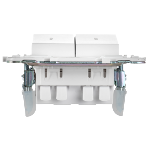 SKANDY Выключатель 2-клавишный проходной с индикацией 10А SK-V10W арктический белый IEK