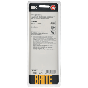 BRITE Рамка 3-местная РУ-3-2-Бр стекло маренго матовый IEK
