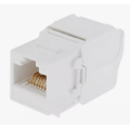 Вставка Keystone с коннектором RJ45 Cat 6, белый RIKETT (147406 WT)