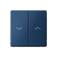 ARTGALLERY 2-клавишный ВЫКЛЮЧАТЕЛЬ ДЛЯ ЖАЛЮЗИ, 2х сх.4, 10А, механизм, АКВАМАРИН GAL001119