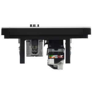 FORTE&PIANO Розетка двойная TV+RJ45 кат.5E FP236M металл белый IEK