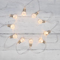 Гирлянда светодиодная Лампочки 1.5м 10LED тепл. бел. 0.1Вт IP20 провод ПВХ прозр. элементы питания 2хAA (не в компл.) Neon-Night 304-015
