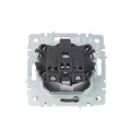 BRITE Розетка 1-местная с заземлением с защитными шторками и крышкой 16А IP44 РСбш10-3-44-БрГ графит IEK
