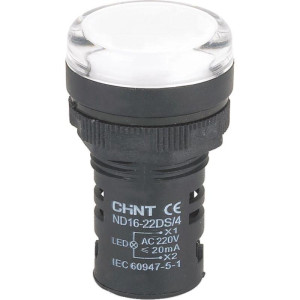 Индикатор ND16-22DS/4 АС220В (R) бел. CHINT 592716