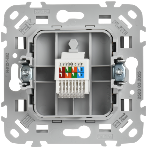 FLITE Розетка компьютерная RJ45 категория 5Е UTP РК5е-1-0-ФлЧ черный IEK