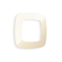 OF140301 Рамка OMEGA Ecta Бежевый глянец 1-ая AMBRELLA VOLT