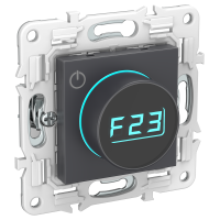 SKANDY Термостат электронный с индикацией SK-T01G графит IEK