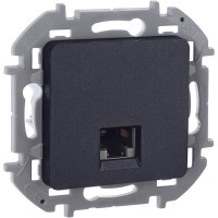 INSPIRIA Розетка компьютерная RJ45 категория 6 UTP антрацит