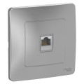 BLANCA С/У РОЗЕТКА компьютерная RJ45, кат.5E, АЛЮМИНИЙ BLNIS045003