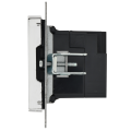 BRITE Розетка USB A+C 18Вт РЮ11-1-БрГН металл хром/никель IEK