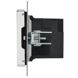 BRITE Розетка USB A+C 18Вт РЮ11-1-БрГН металл хром/никель IEK