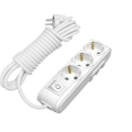Arvia Electric, MOTTO, Удлинитель 3 гнезда с защитой от детей с/з и выключатель, 2м (белый)