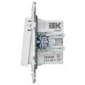 SKANDY Кнопка звонка с индикацией для отелей 10А SK-V17W арктический белый IEK