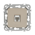 FLITE Розетка компьютерная RJ45 категория 6 UTP РК6-1-0-ФлЛ льняной IEK
