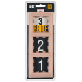 BRITE Рамка 3-местная РУ-3-2-БрП стекло персиковый матовый IEK