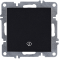Arvia Electric, L/K Механизм, Выключатель одноклавишный перекресный, (черный)