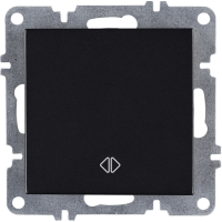 Arvia Electric, L/K Механизм, Выключатель одноклавишный перекресный, (черный)