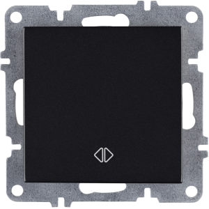 Arvia Electric, L/K Механизм, Выключатель одноклавишный перекресный, (черный)