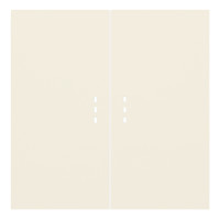 Клавиши для двухклавишного перекрестного выключателя с подсветкой, кремовый сатин (35615 MC)