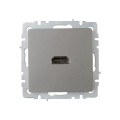 BRITE Розетка HDMI РHDMI-0-БрС сталь IEK
