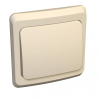 ЭТЮД С/У ВЫКЛЮЧАТЕЛЬ с самовозвратом 10 АХ, КРЕМОВЫЙ KC10-001K