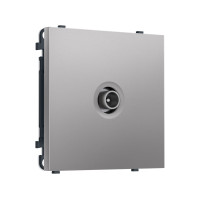 MS513005 Комплект механизма TV розетки оконечной экранированной SIGMA Сталь матовый 5-1000MHz 3dB QUANT PRO (SP5130, PR199)