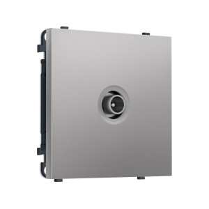MS513005 Комплект механизма TV розетки оконечной экранированной SIGMA Сталь матовый 5-1000MHz 3dB QUANT PRO (SP5130, PR199)
