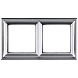 Рамка 2 поста Jung ECOPROFI DECO, алюминий, EPD482AL