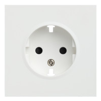 Лицевая панель для розетки 2к+з, белый сатин (35632 MW)