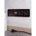 BRITE Розетка USB A+C 18Вт РЮ11-1-БрТБ темная бронза IEK