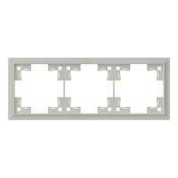 Трехместная рамка классик, лен (35930 LN)