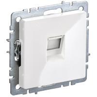 IEK BRITE BASE Белый Розетка комп RJ45 кат.6 РК11-БрБ